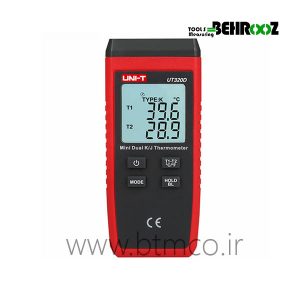 ترمومتر تماسی دو کانال یونیتی مدل UT320D 
          UNI-T UT320D Mini LCD Digital Thermometer 2-Channel