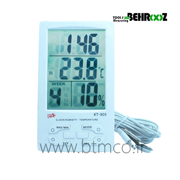 دماسنج و رطوبت سنج محیطی KT905
          KT905 LCD Digital Temperature