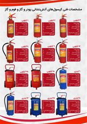 فروش و شارژ انواع کپسول آتش نشانی
