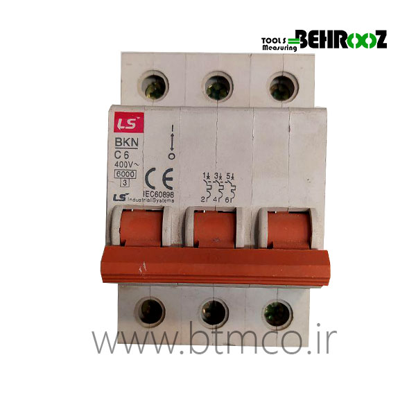 فیوز 6 آمپر سه فاز LS مدل BKN C6
          Electric Miniature Circuit Breaker BKN C6 LS