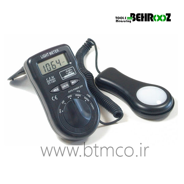 لوکس متر پراب مجزا سم مدل DT-1301
          CEM DT-1301 Digital LCD Light Meter Lux Foot-candle