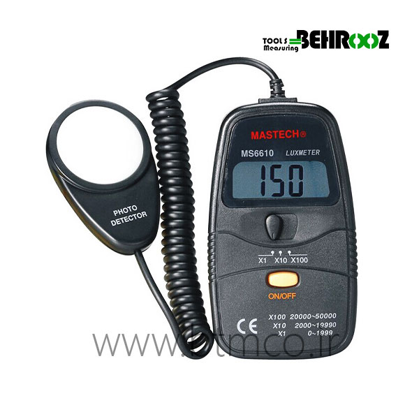 لوکس متر پراب مجزا مستک مدل MS6610
          Digital Light Meter MS6610 MASTECH