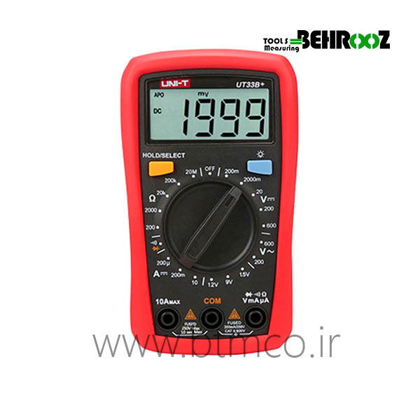 مولتی متر دیجیتال یونیتی UT33B Plus
          Digital Multimeter UT33B Plus UNI-T