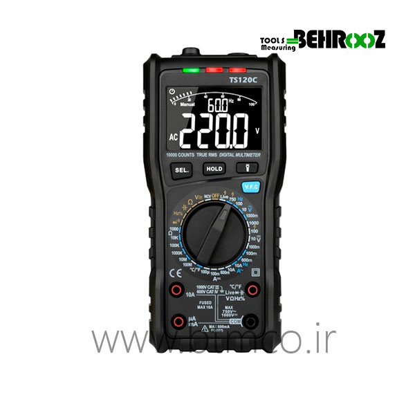 مولتی متر  TRUE RMSدیجیتال سینومتر مدل  TS120C 
          Sinometer TRUE RMS digital multimeter TS120C