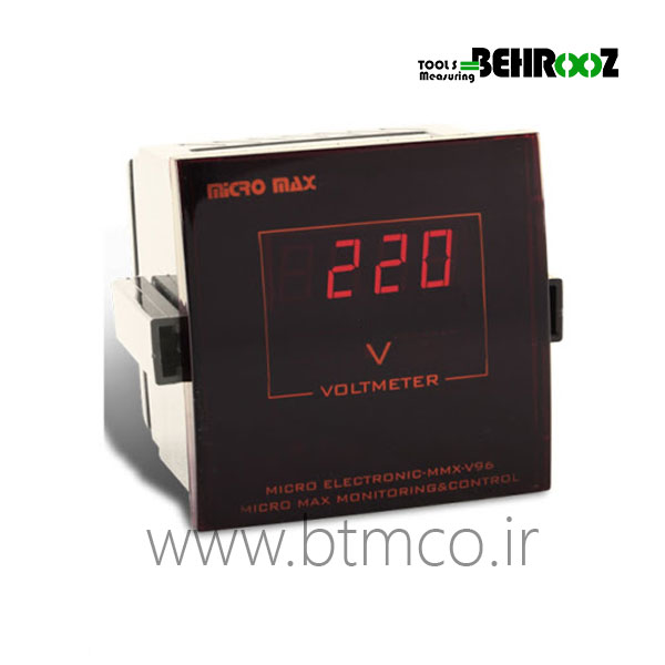 ولت متر تابلویی میکرومکس مدل MMX-V96
          Voltmeter MMX-V96 Micromax