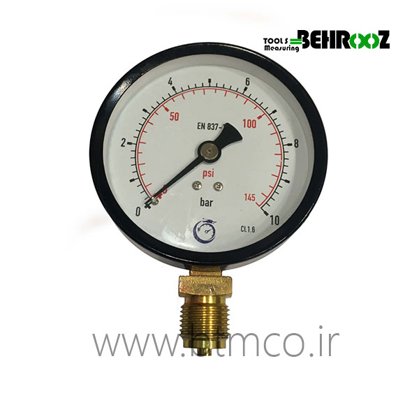 گیج فشار 10 بار صفحه 10 سانت دراگون
          Pressure Gauge 10 Bar Dragon