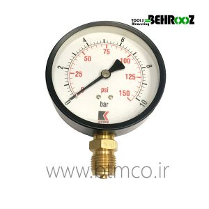 گیج فشار 10 بار صفحه 10 سانت ویکی
          Pressure Gauge 10 Bar WEIKE