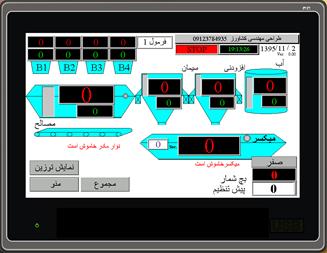 اتوماسیون کارخانه بتن و توزین بتن Rcc