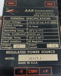 رگولاتور AAK Regulated power SD15.1