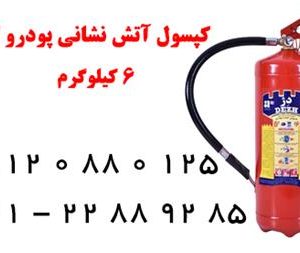 کپسول آتش نشانی پودر و گاز 6 کیلوگرم دژ – تهران