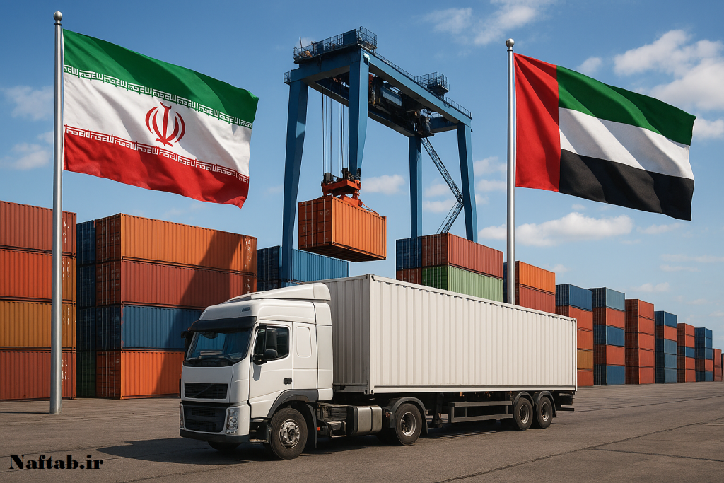 صادرات میعانات گازی و کالاهای اساسی به امارات و حوزه خلیج فارس | نفتاب مانا و پایندان انرژی آریا