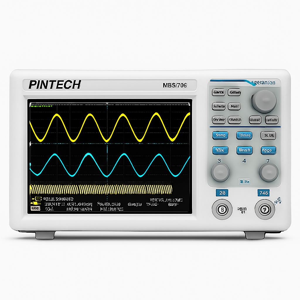 راهنمای جامع اسیلوسکوپ رومیزی دو کاناله Pintech MDO 702