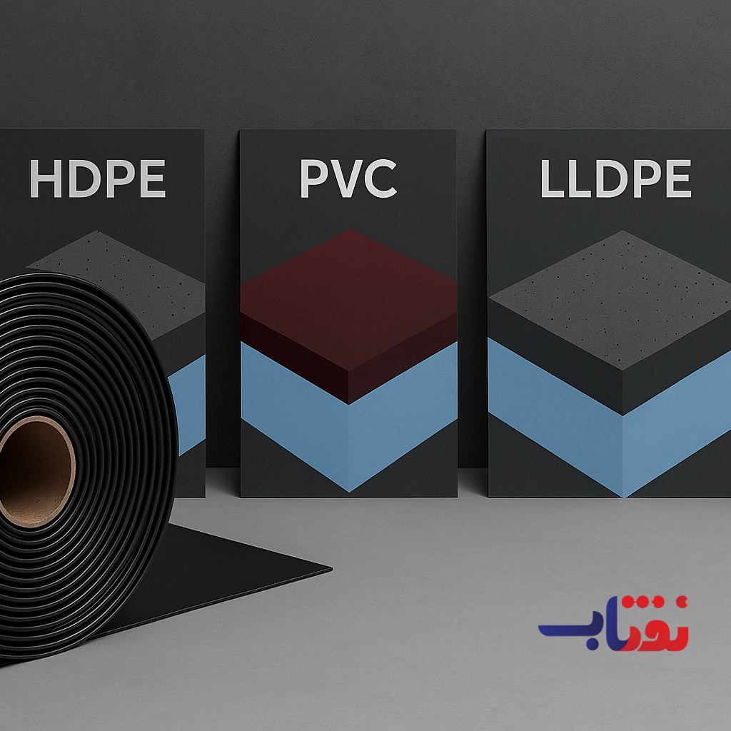 مقایسه جامع انواع ژئوممبران: HDPE، LLDPE و PVC | انتخاب هوشمند برای پروژه‌های عمرانی و صنعتی