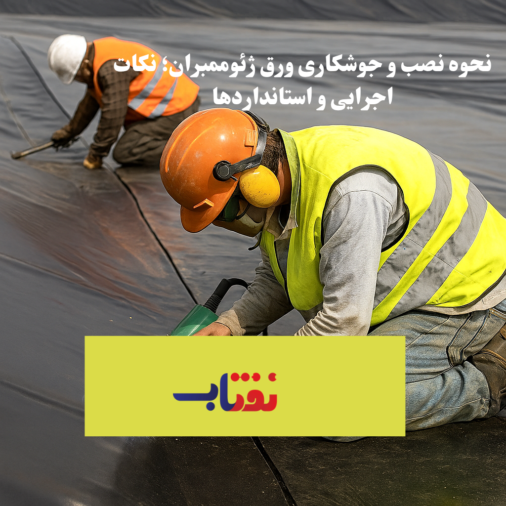 نحوه نصب و جوشکاری ورق ژئوممبران؛ نکات اجرایی و استانداردها